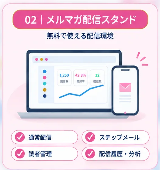 メルマガ配信スタンド